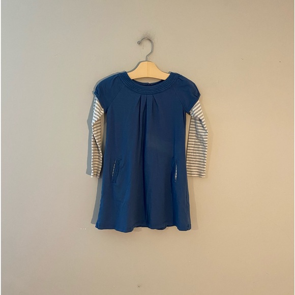 ADD ON‎ FOR $19 mini boden long sleeve dress with striped sleeves 5-6Y - Picture 1 of 1